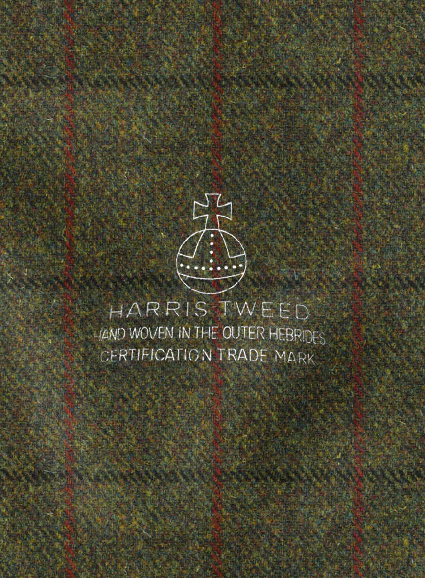 Harris Tweed Seaforth Green Newsboy Cap - Image 4