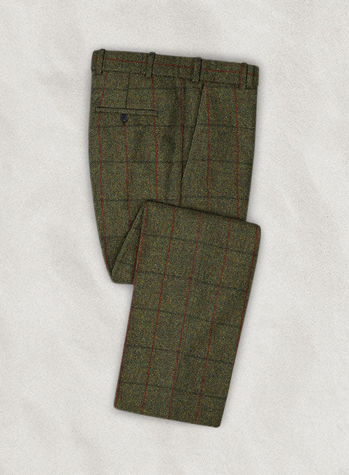 Harris Tweed Seaforth Green Double Breasted Suit - Image 5