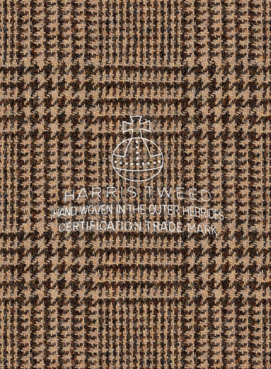 Harris Tweed Tan Glen Newsboy Cap - Image 5