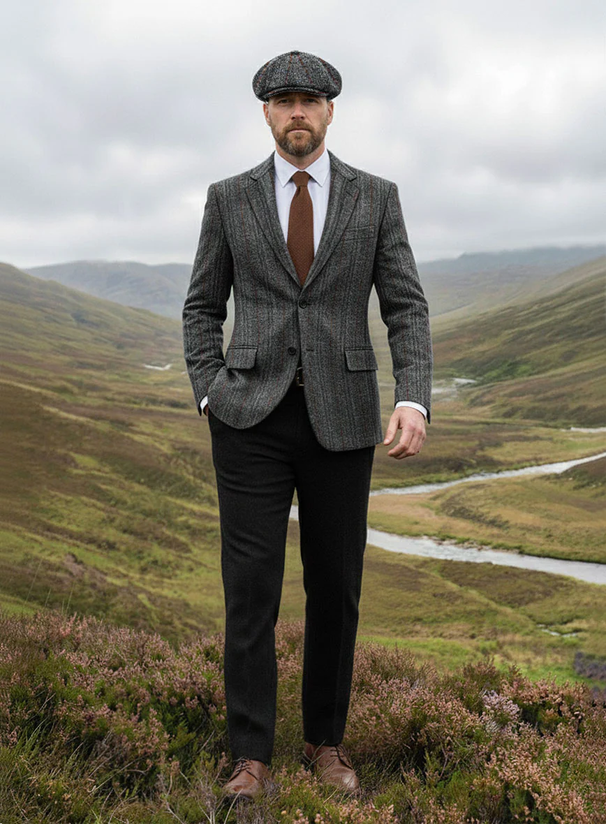 Harris Tweed Welsh Gray Jacket - Image 3