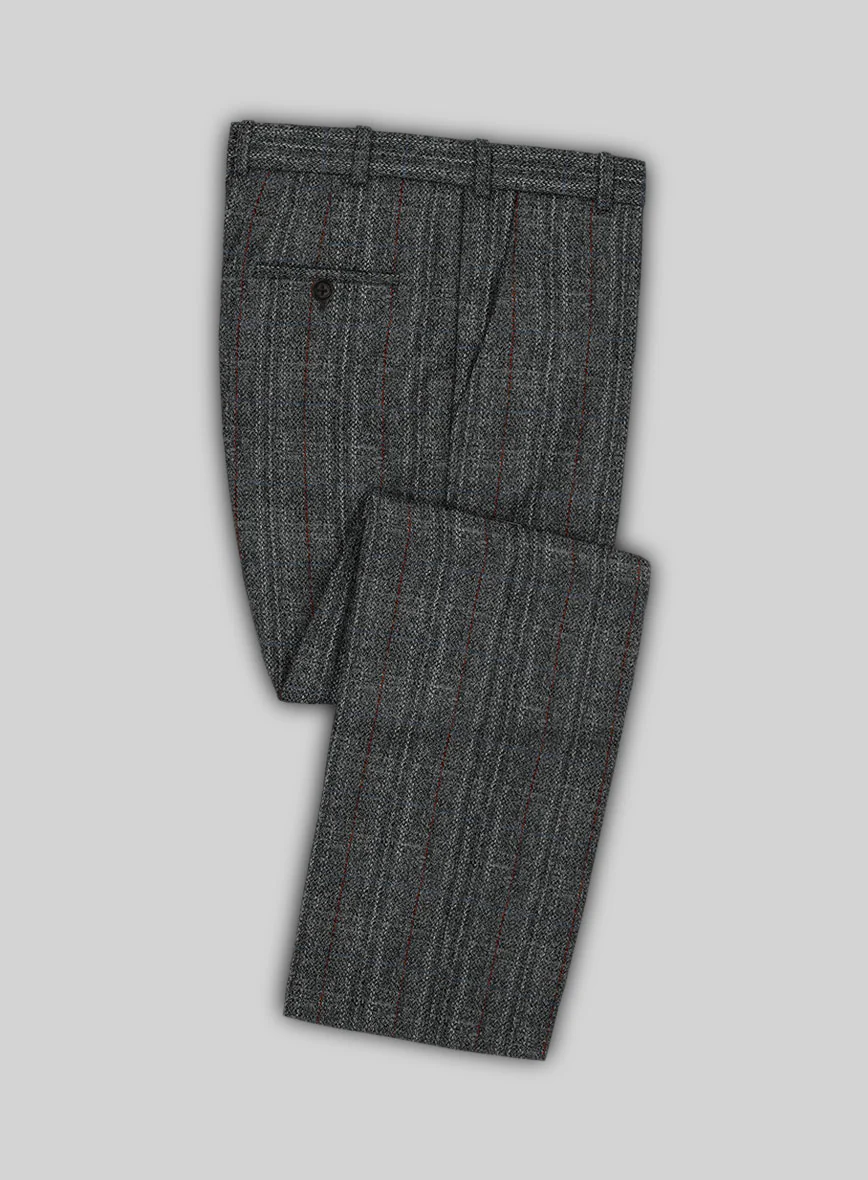 Harris Tweed Welsh Gray Double Breasted Suit - Image 3
