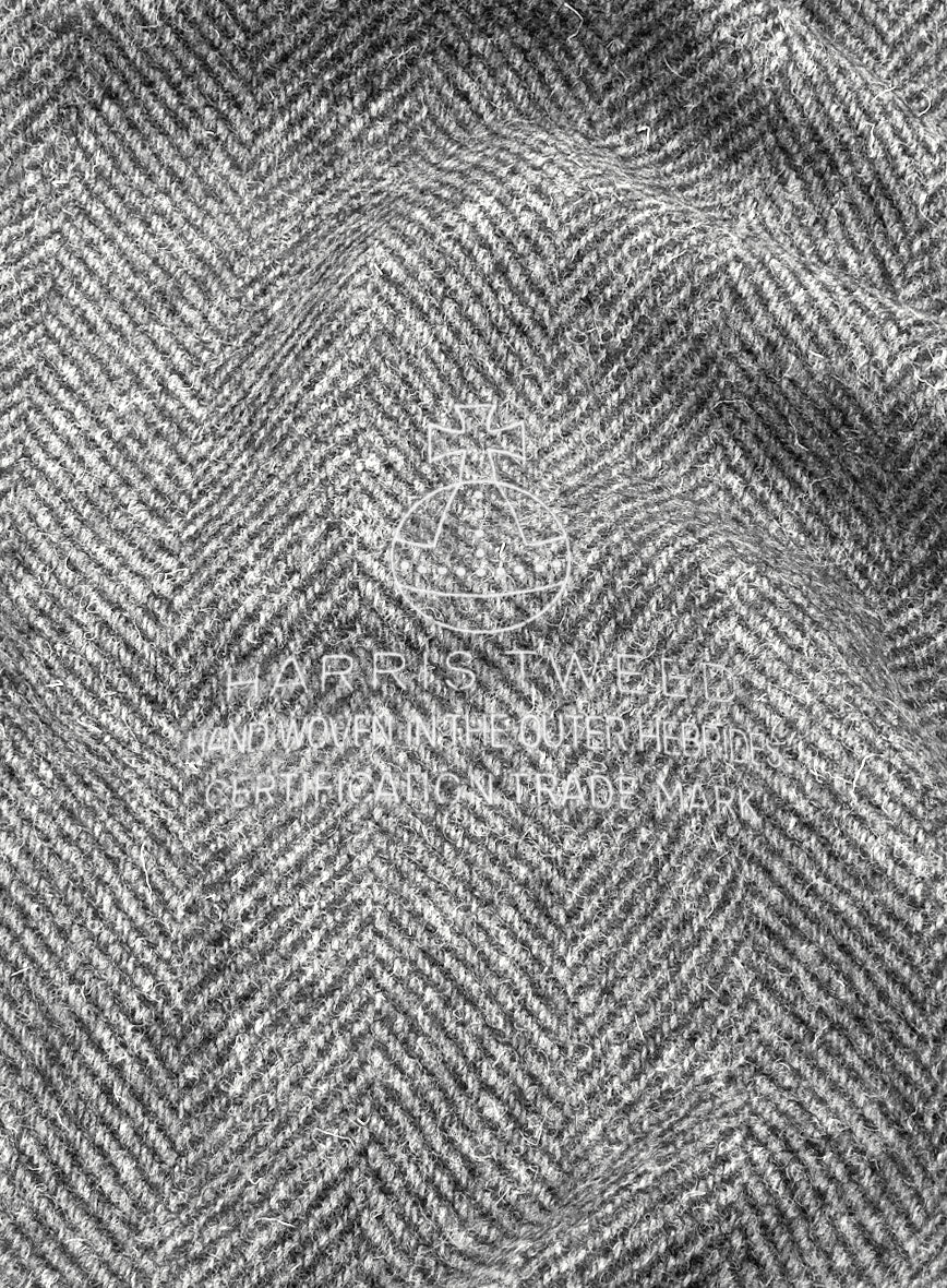 Harris Tweed Wide Herringbone Gray Suit - Image 7
