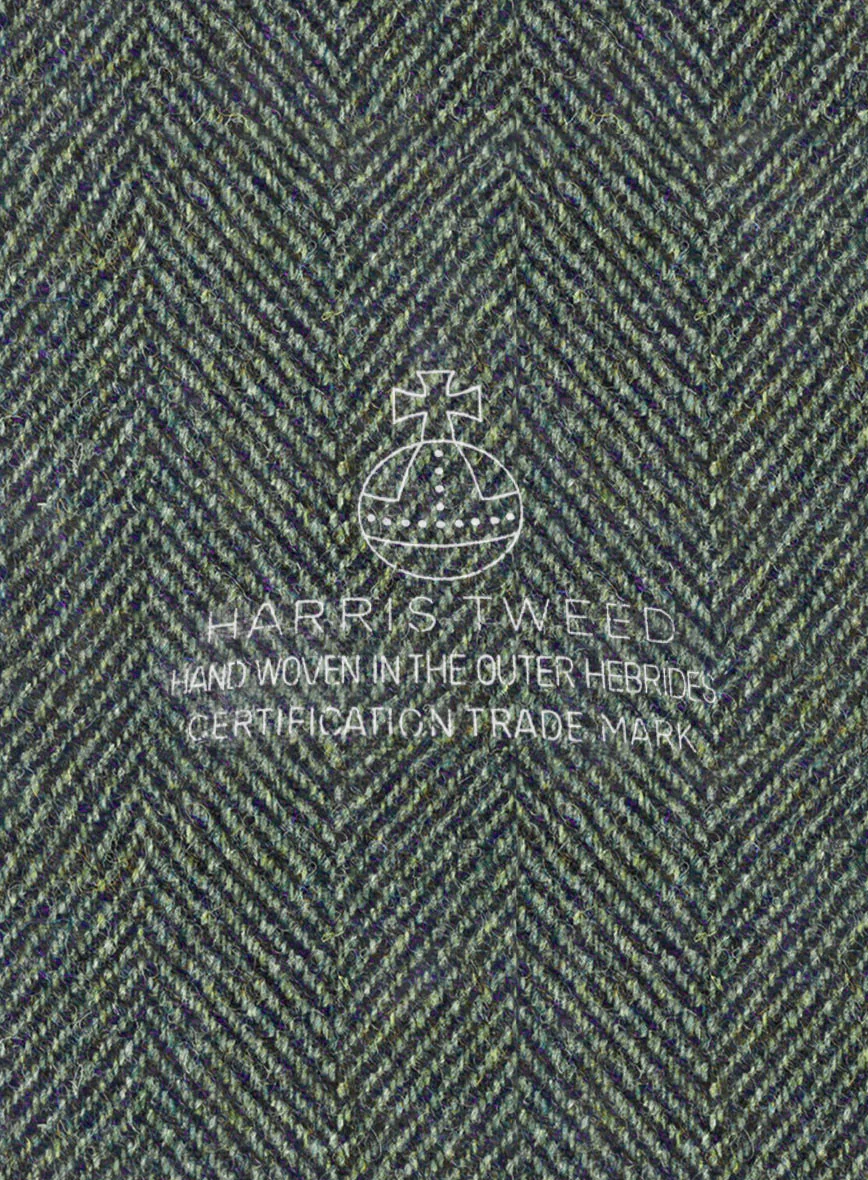 Harris Tweed Wide Herringbone Green Suit - Image 9
