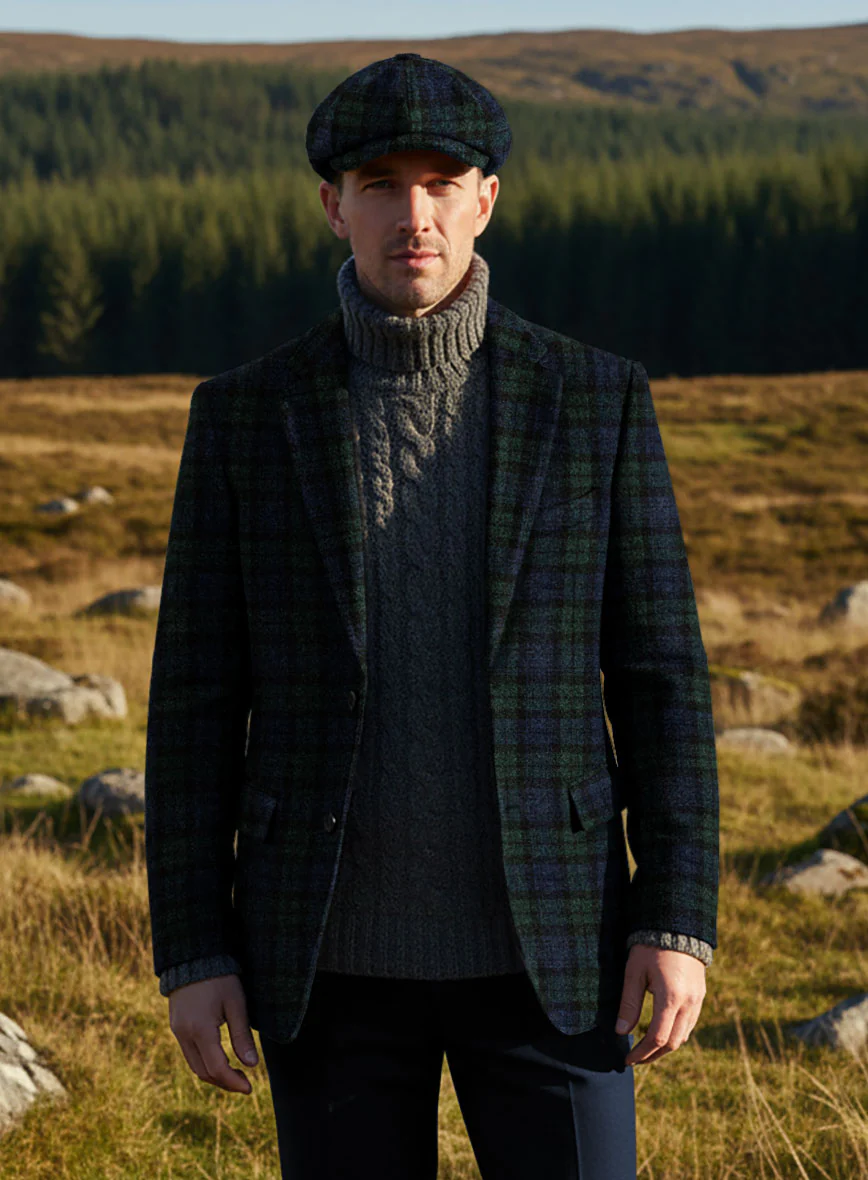 Harris Tweed Yale Tartan Jacket - Image 2