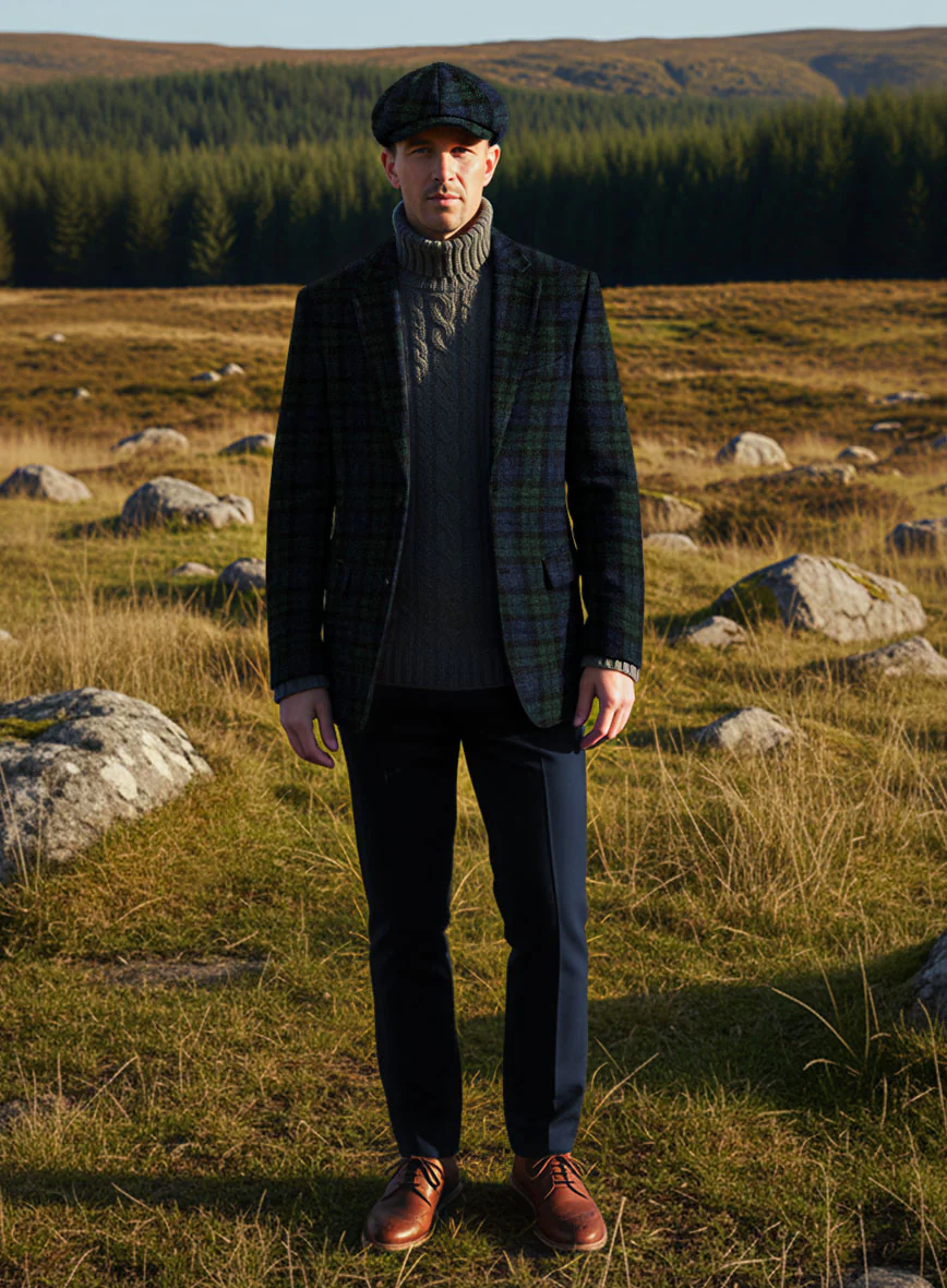Harris Tweed Yale Tartan Jacket - Image 3