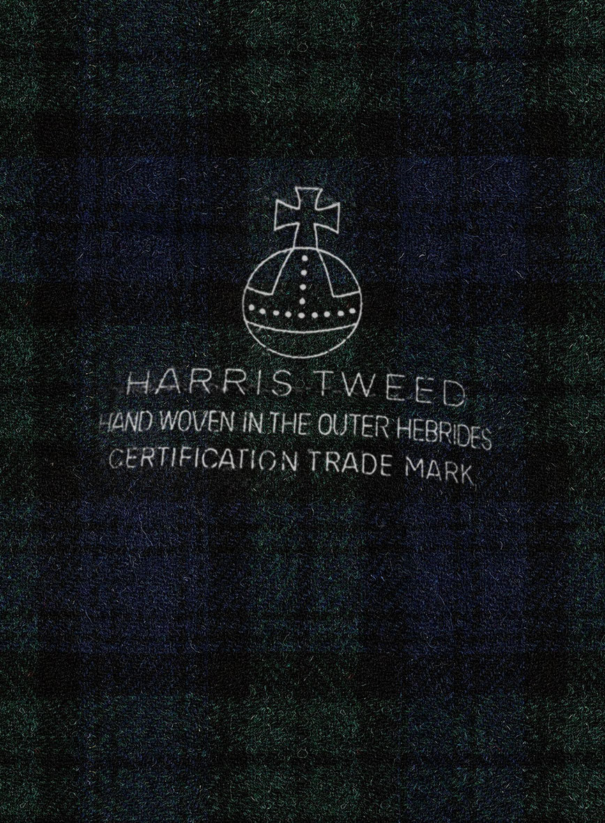 Harris Tweed Yale Tartan Pea Coat - Image 3