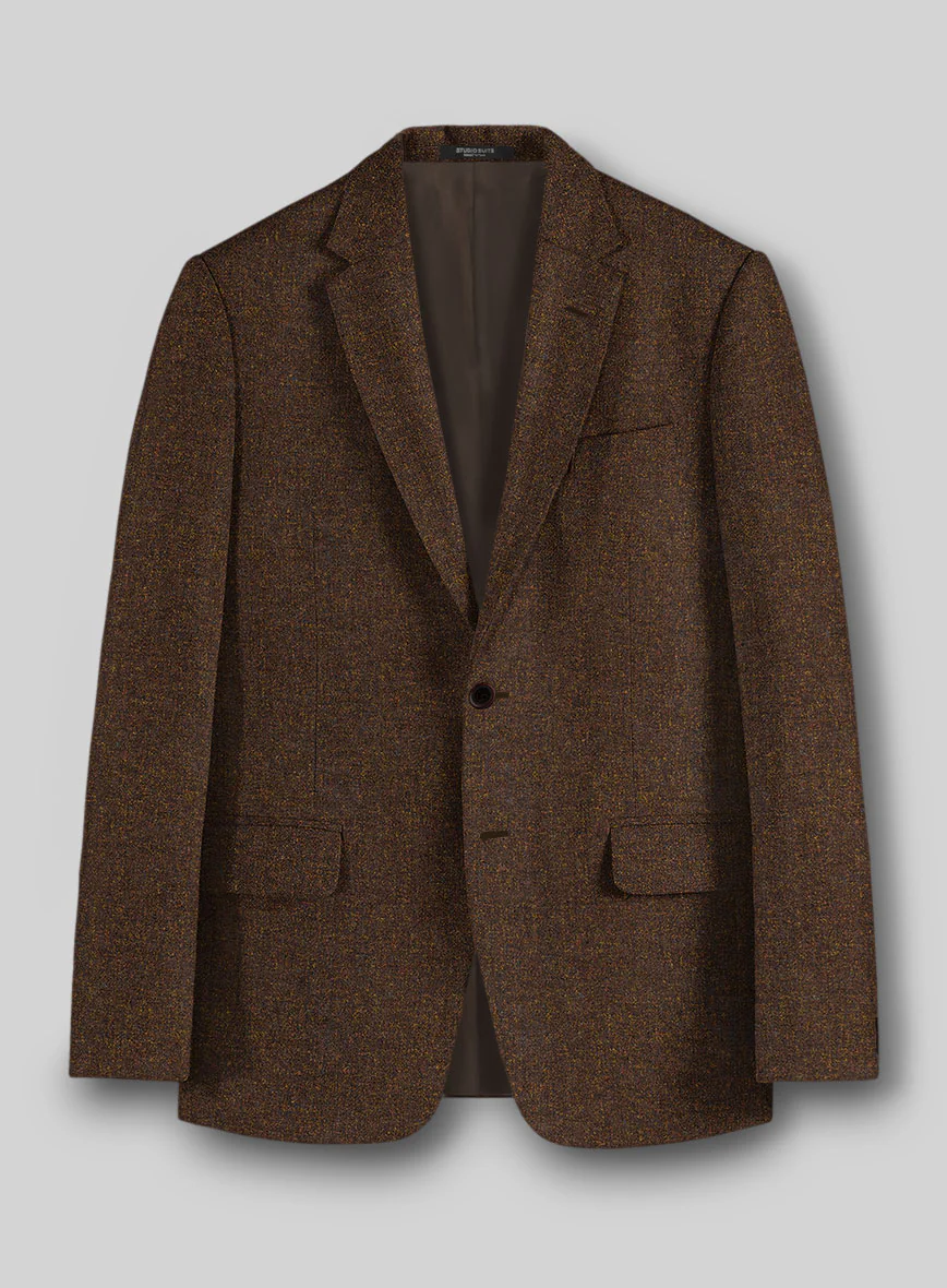 Heathered Brown Tweed Suit - Image 3