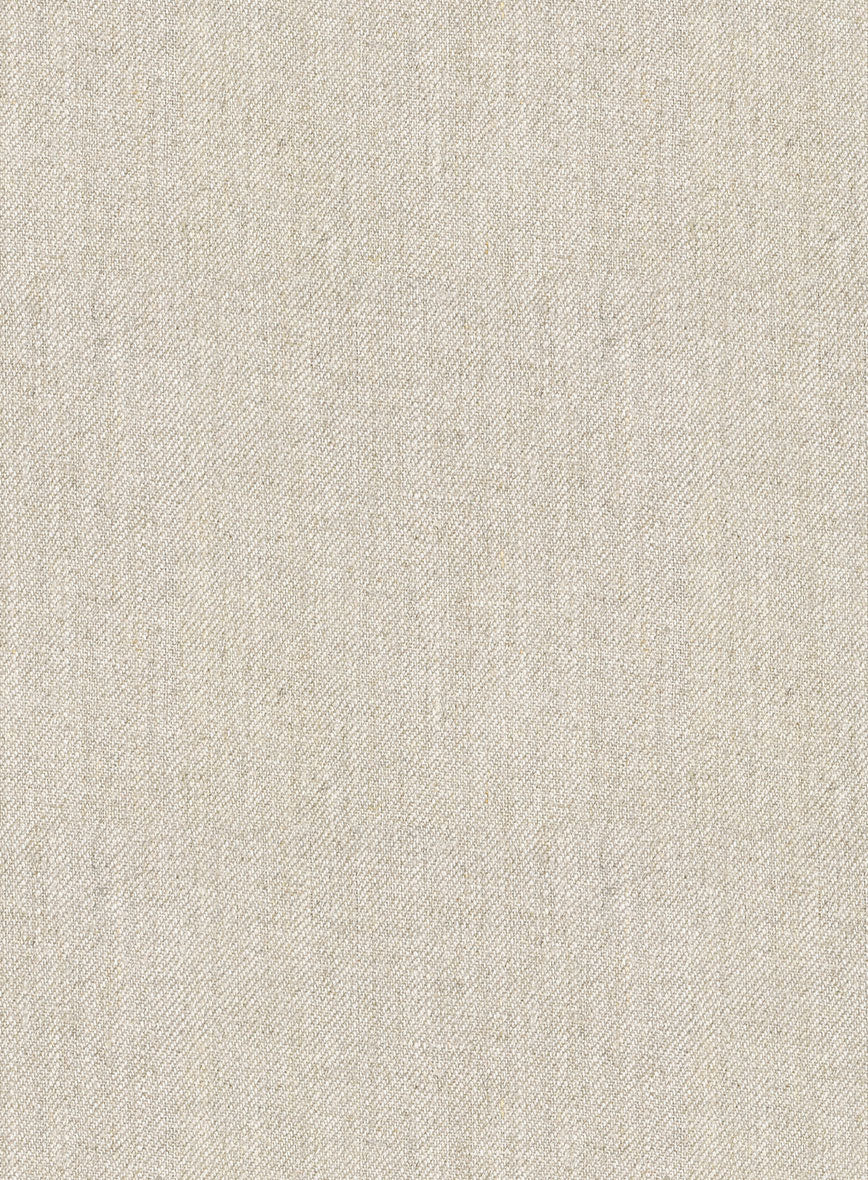 Heavy Linen Beige Jacket - Image 2