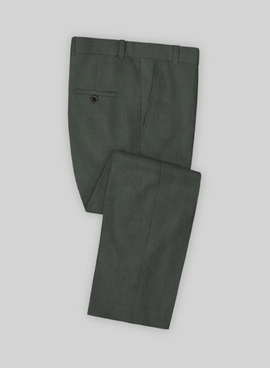 Heavy Linen Green Suit - Image 6
