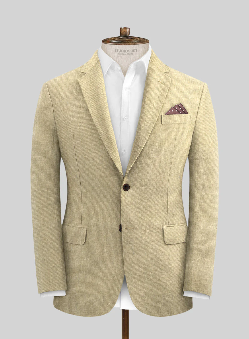 Heavy Linen Khaki Suit - Image 3