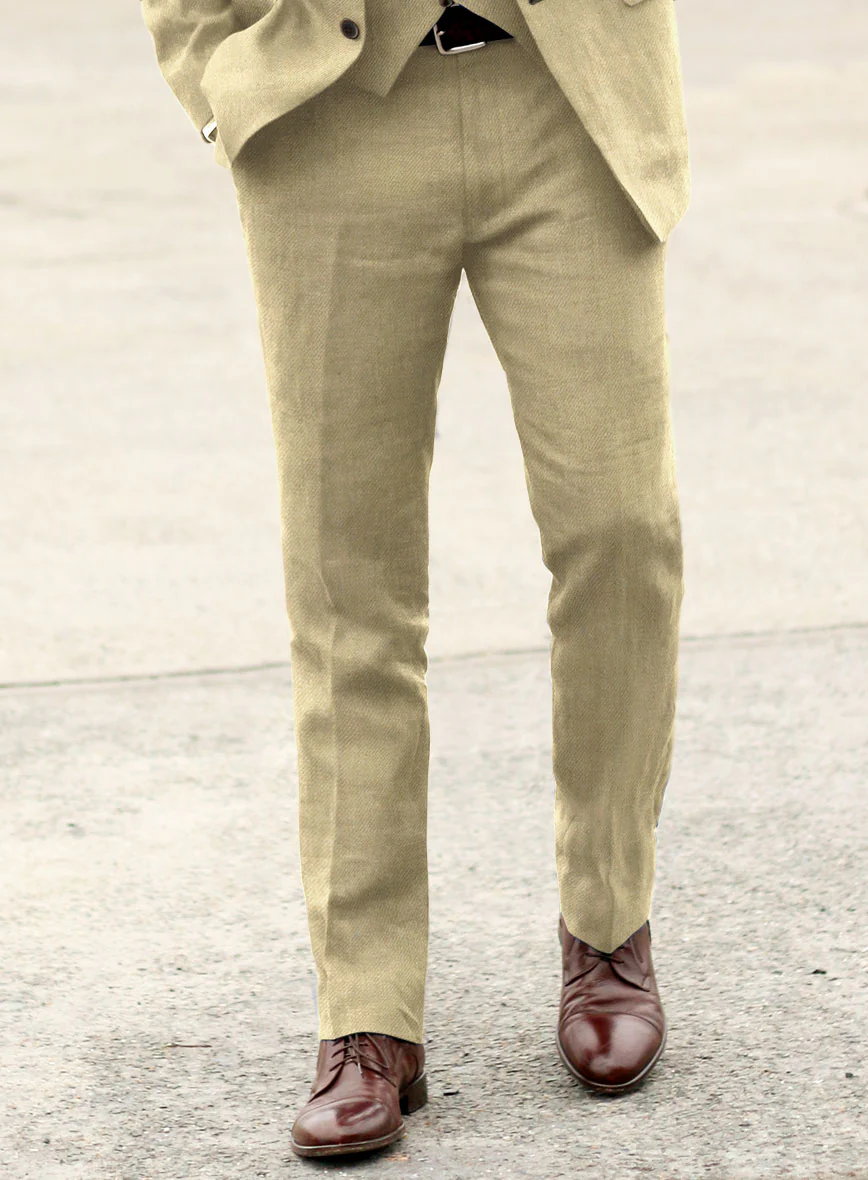 Heavy Linen Khaki Suit - Image 6