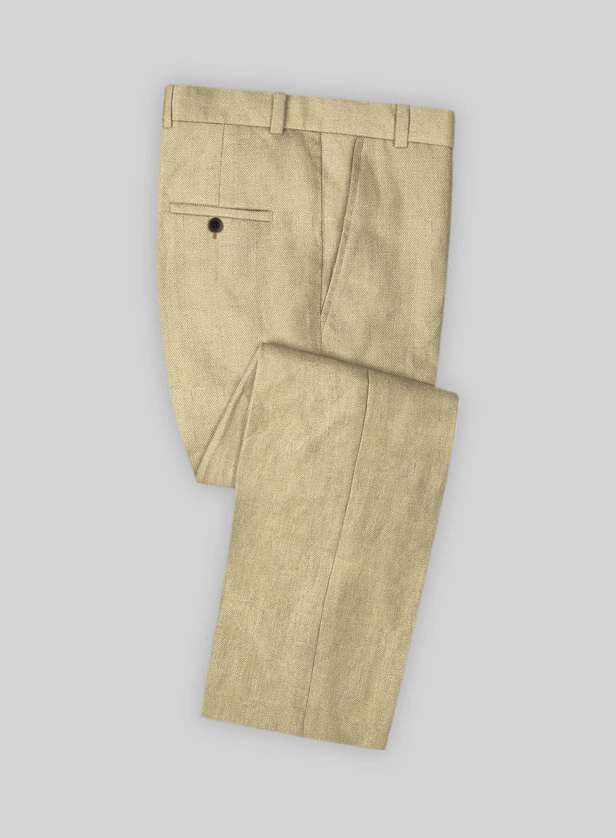 Heavy Linen Khaki Suit - Image 5