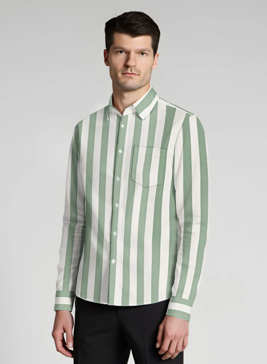 Herbonic Stripe Cotton Shirt - Image 3