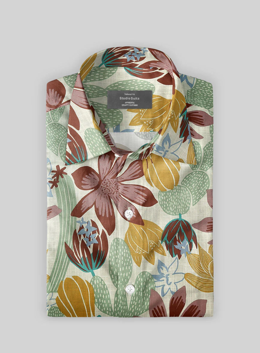 Heritage Floral Cotton Shirt - Image 2