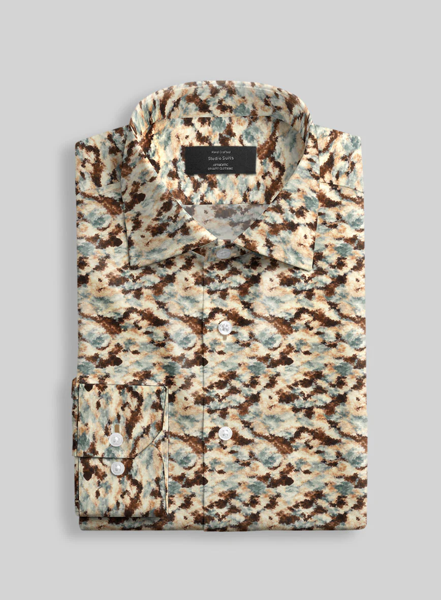 Heritage Mosaic Silk Cotton Shirt - Image 2