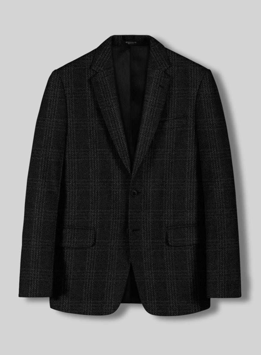 Highlander Black Tartan Tweed Suit - Image 3
