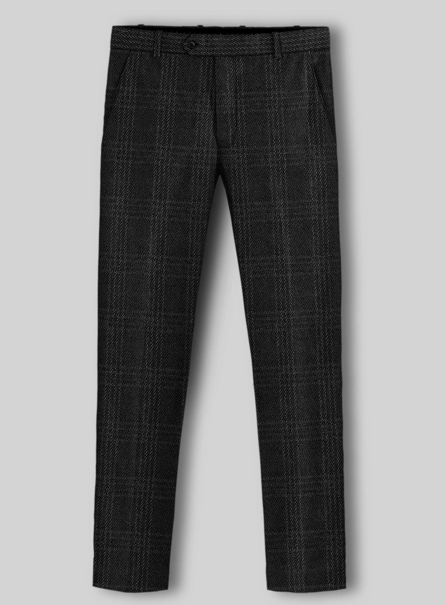 Highlander Black Tartan Tweed Suit - Image 6