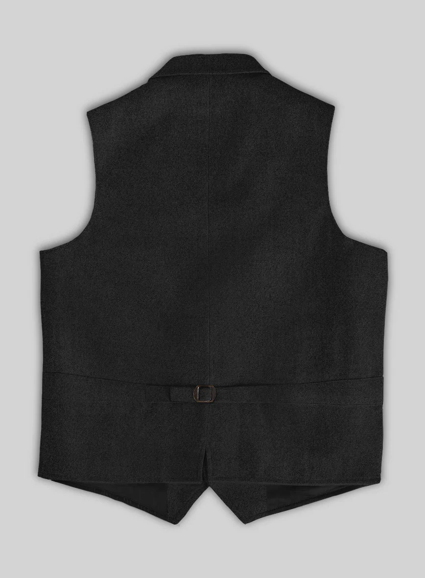 Highlander Black Tweed Hunting Vest - Image 3