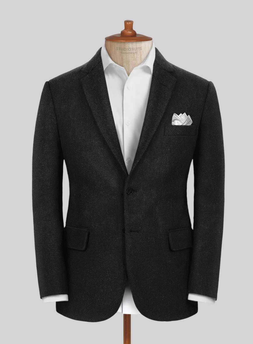 Highlander Black Tweed Suit - Image 3