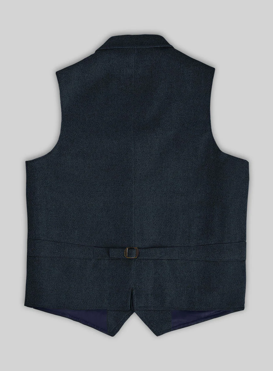 Highlander Blue Tweed Hunting Vest - Image 3