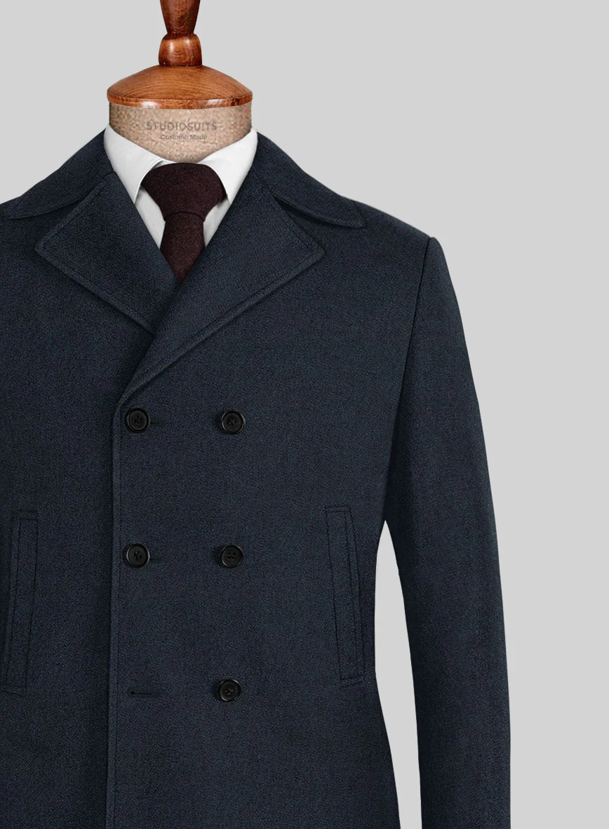 Highlander Blue Tweed Pea Coat - Image 2