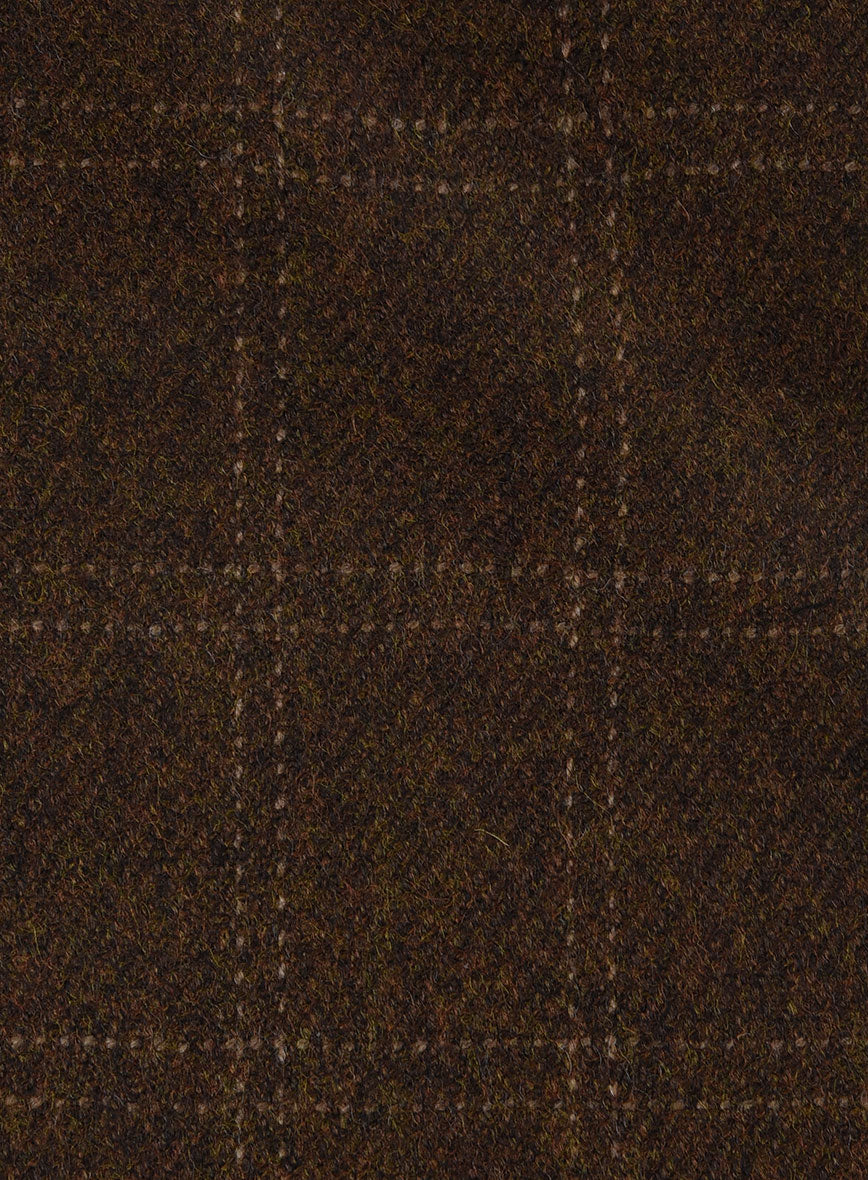 Highlander Brown Windowpane Tweed Suit - Image 8