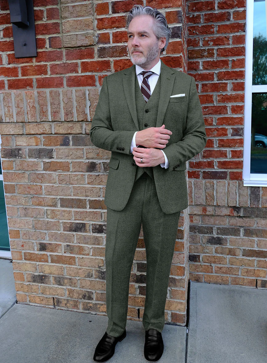 Highlander Bush Green Tweed Suit - Image 2