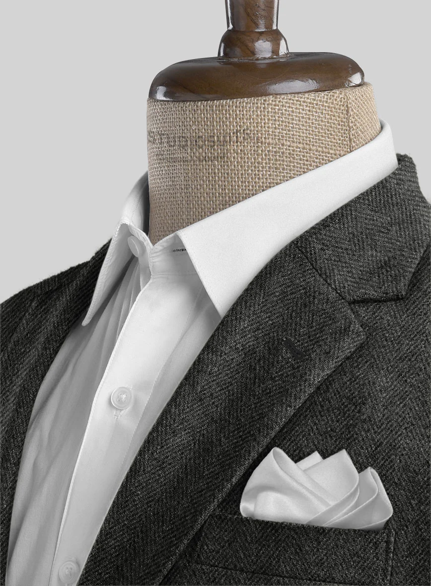 Highlander Charcoal Herringbone Tweed Suit - Image 5