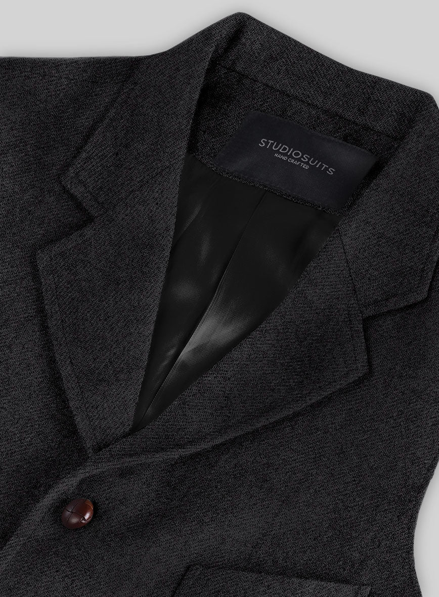 Highlander Charcoal Tweed Hunting Vest - Image 4