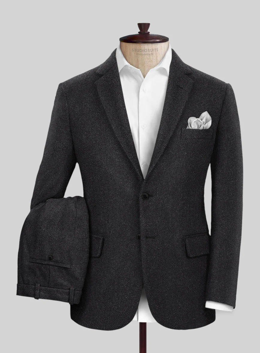 Highlander Charcoal Tweed Suit - Image 2
