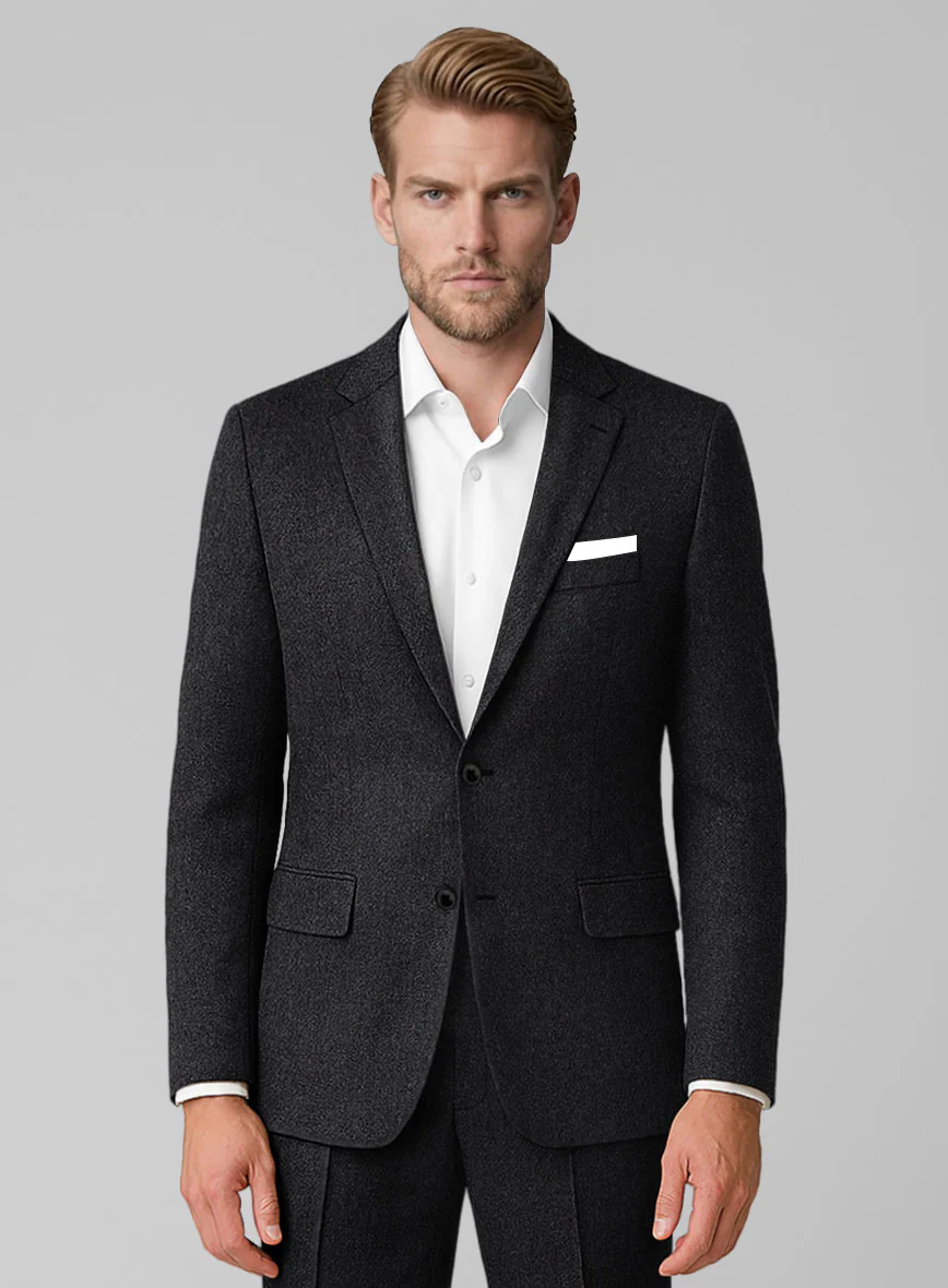 Highlander Charcoal Tweed Suit - Image 4