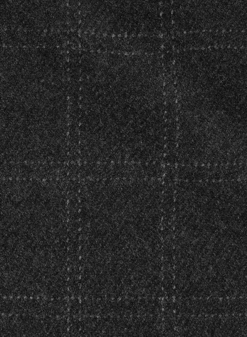 Highlander Charcoal Windowpane Tweed Jacket - Image 4