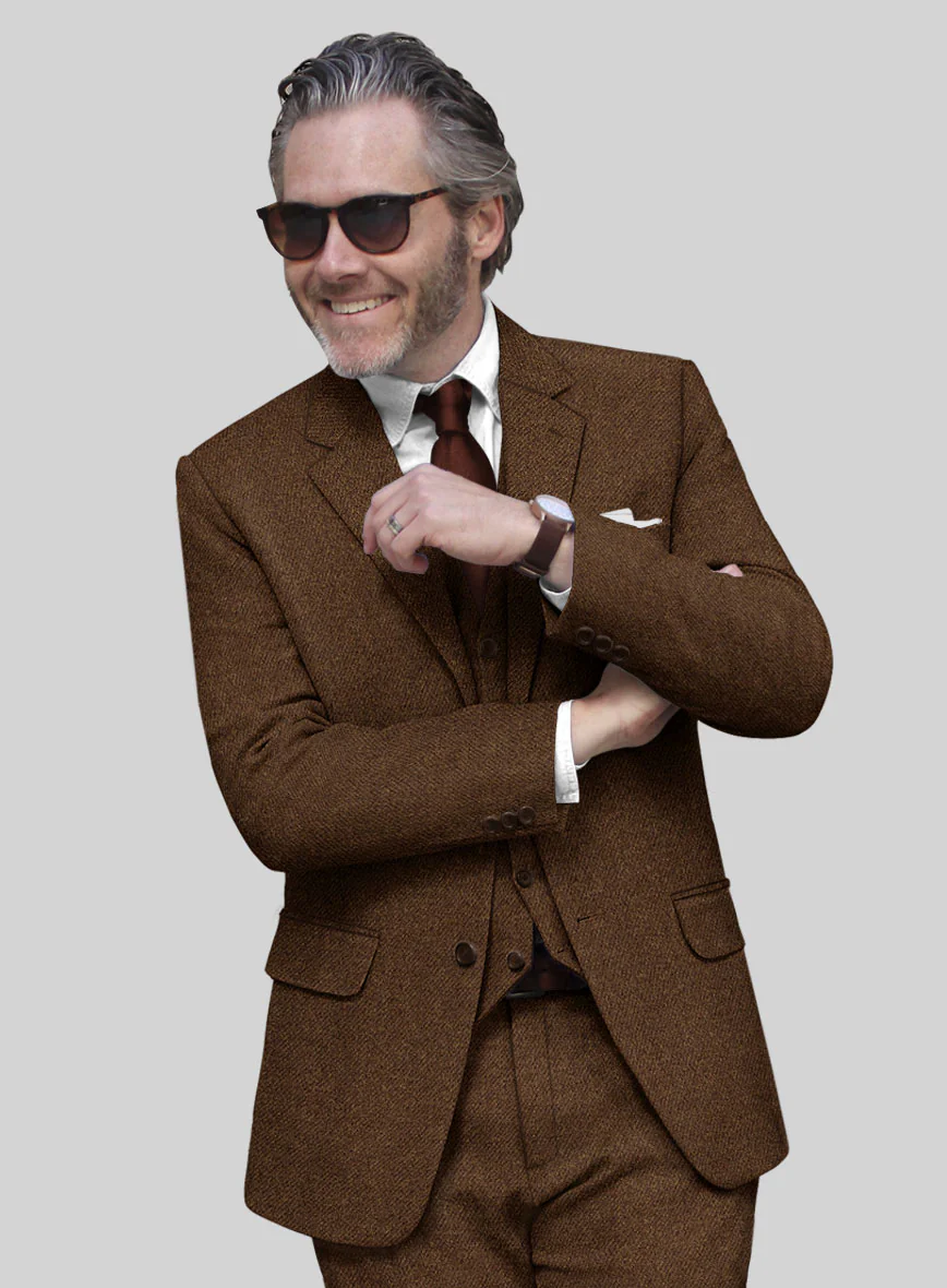 Highlander Coca Brown Tweed Jacket - Image 2