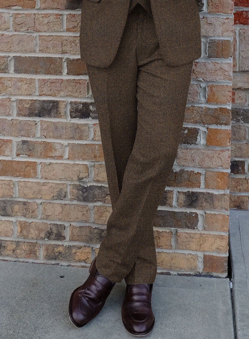 Highlander Dark Brown Tweed Pants - Image 2