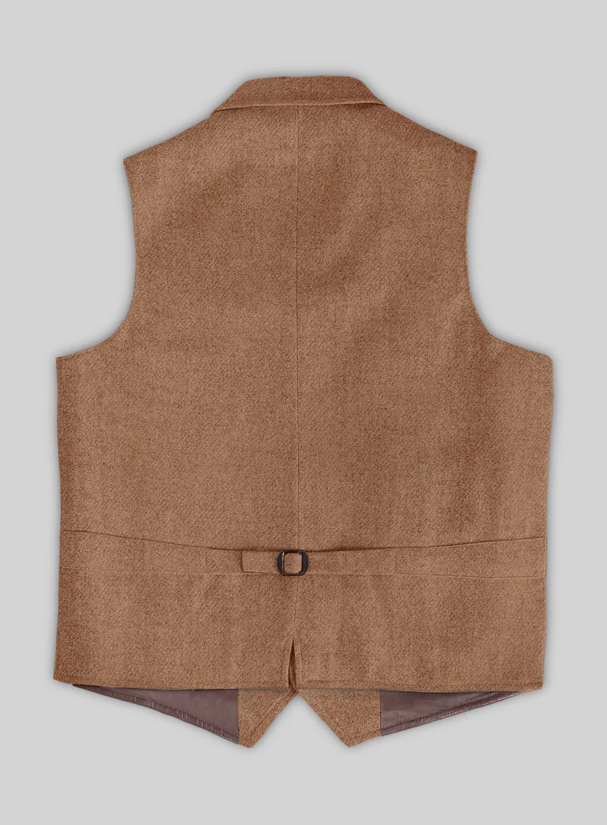 Highlander Earthy Brown Tweed Hunting Vest - Image 2