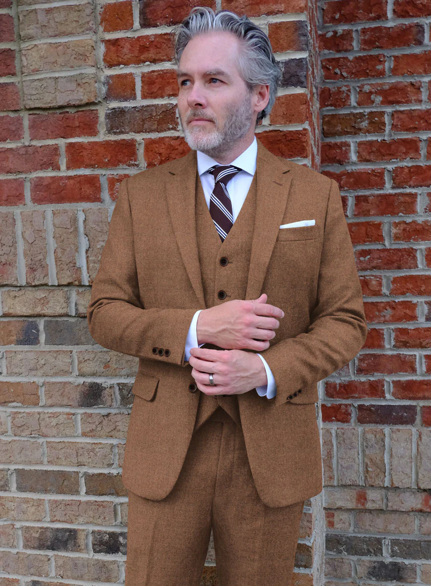 Highlander Earthy Brown Tweed Jacket - Image 2
