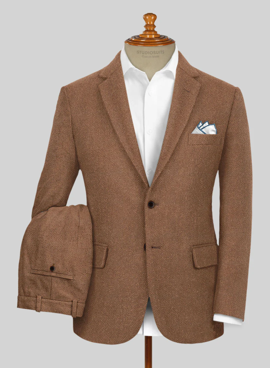 Highlander Earthy Brown Tweed Suit - Image 2