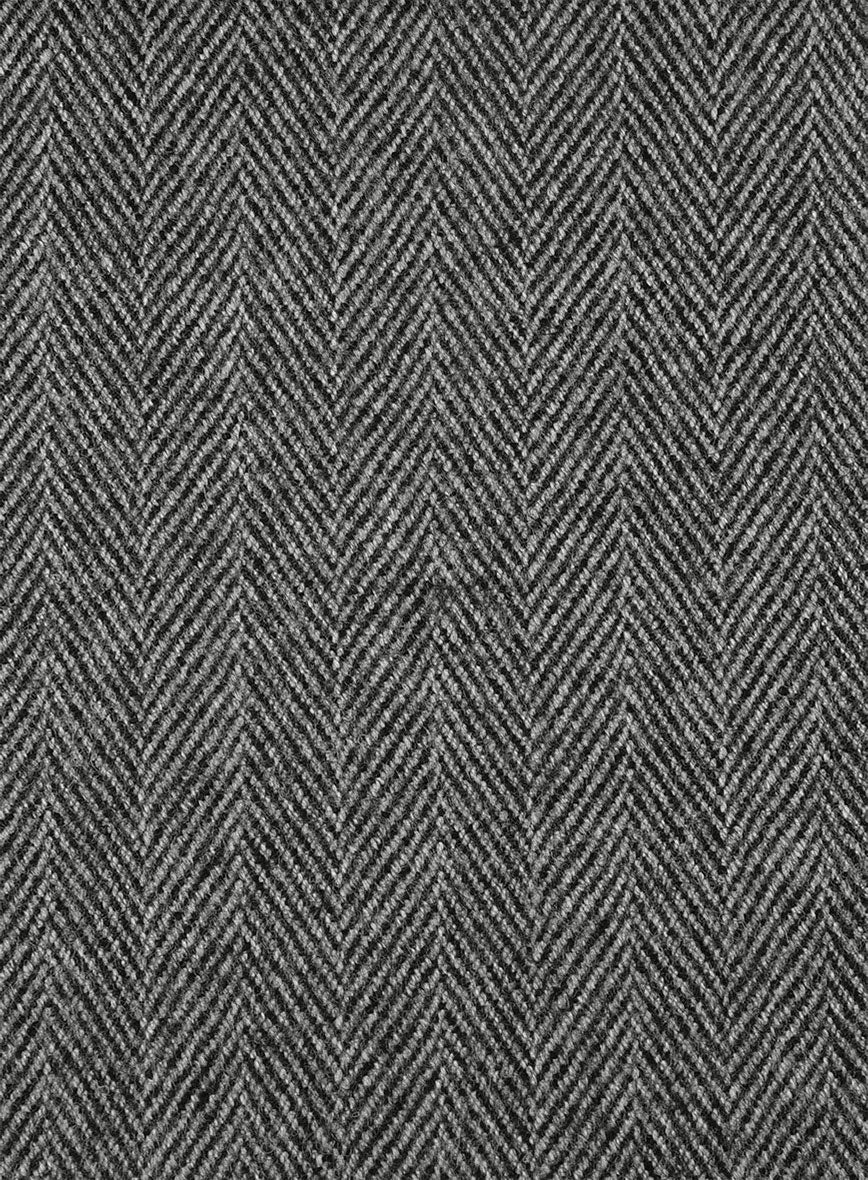 Highlander Gray Herringbone Tweed Pants - Image 3