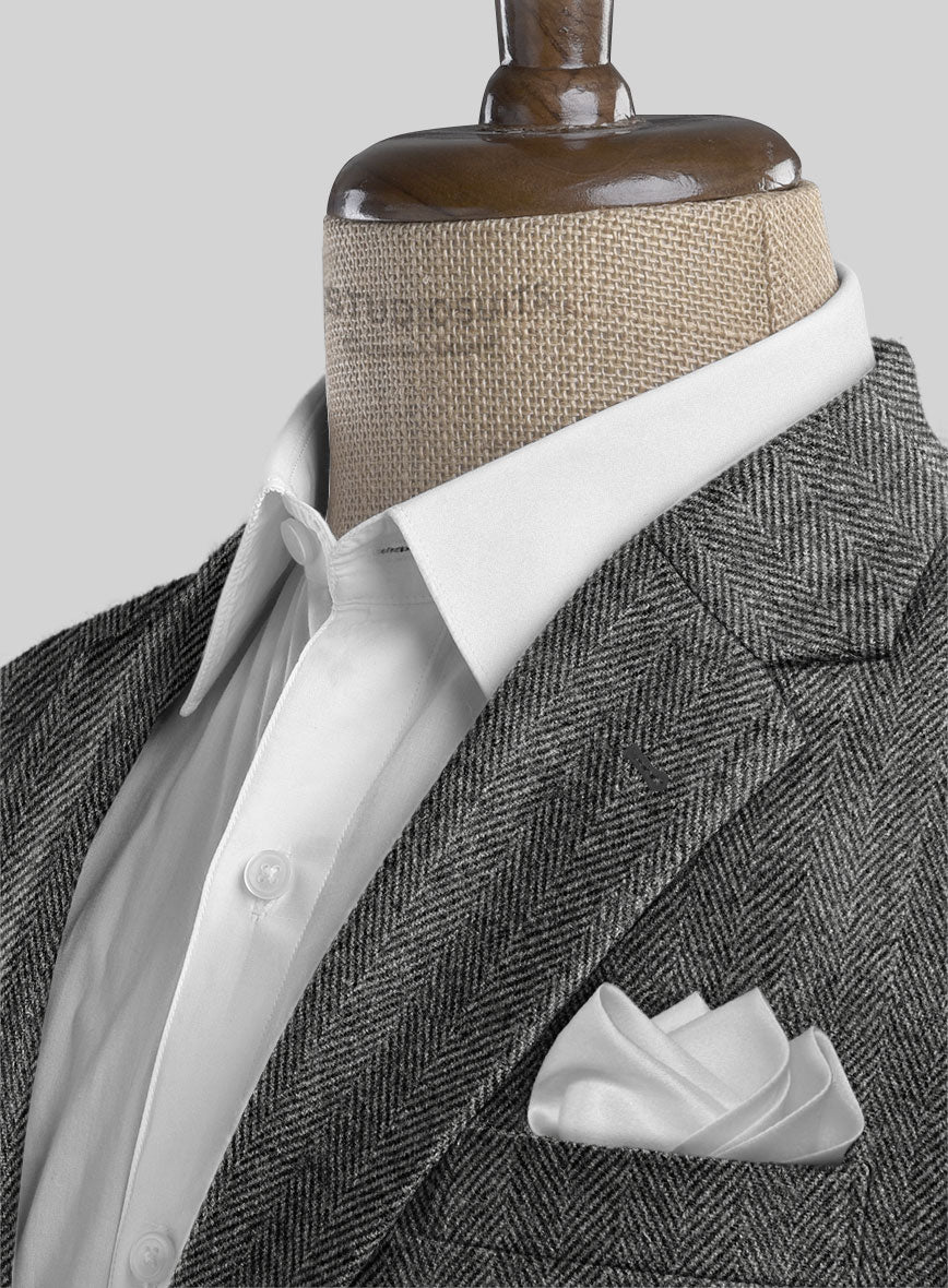 Highlander Gray Herringbone Tweed Suit - Image 5
