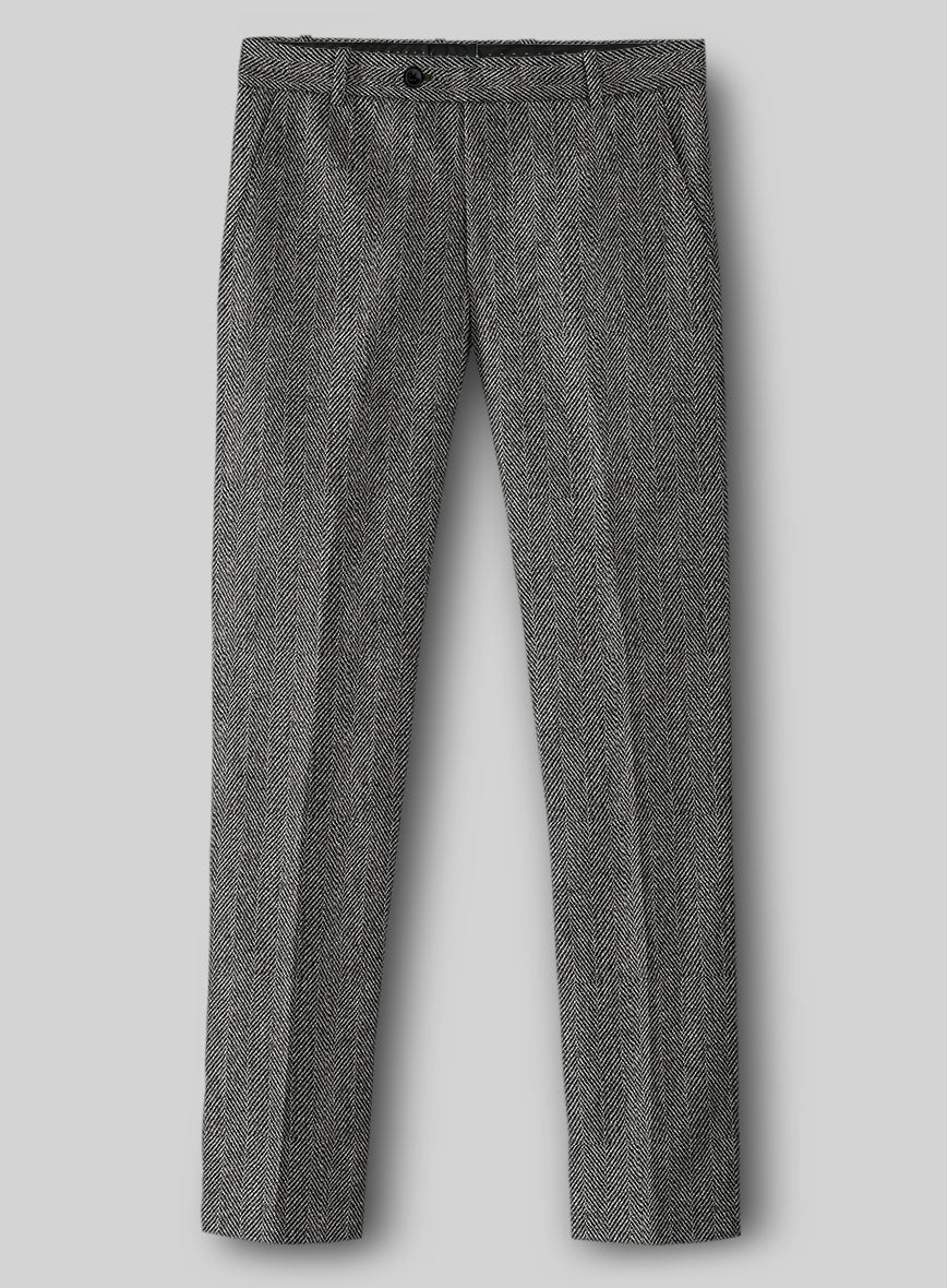 Highlander Gray Herringbone Tweed Suit - Image 6