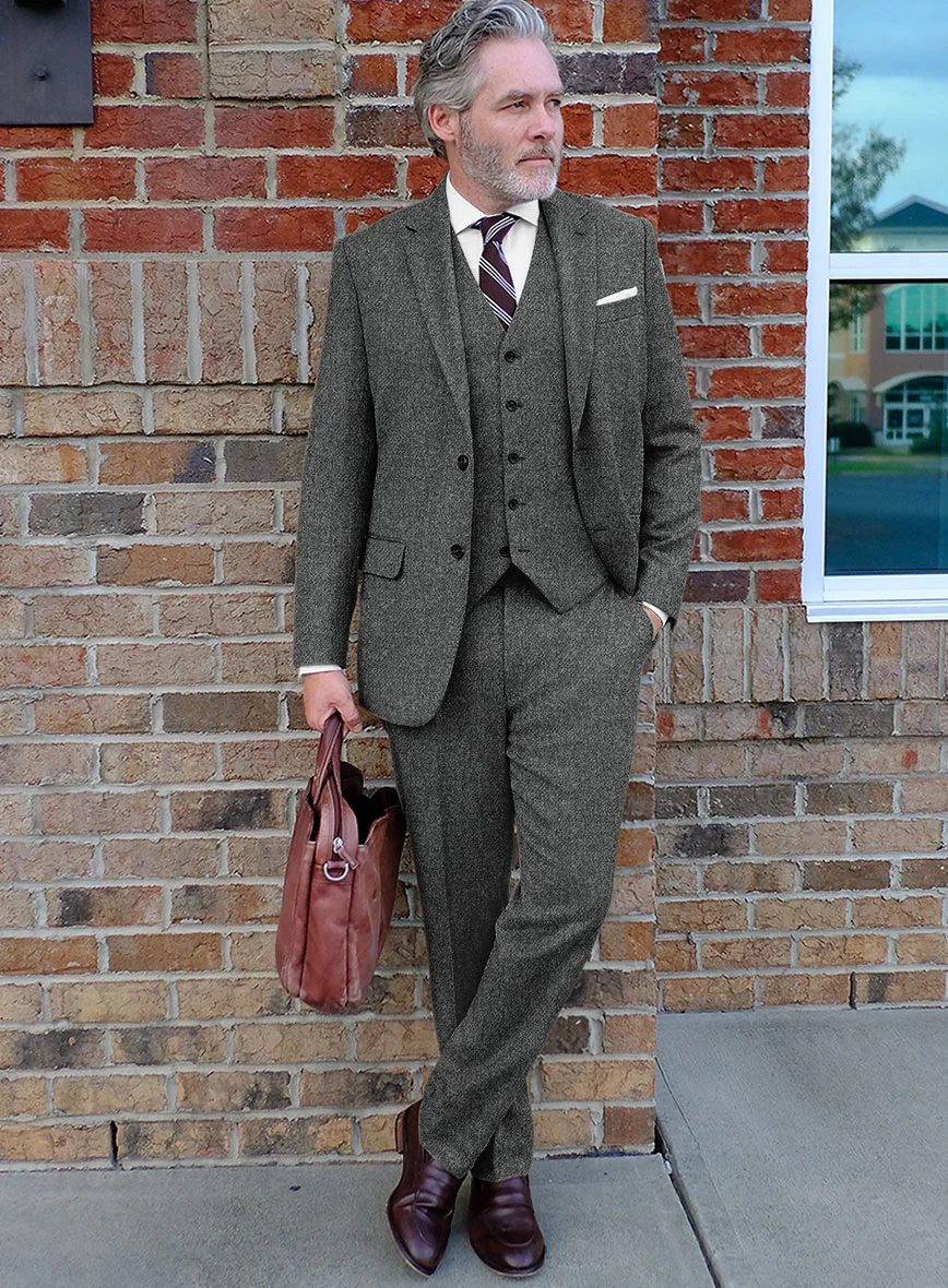 Highlander Gray Tweed Suit - Image 2