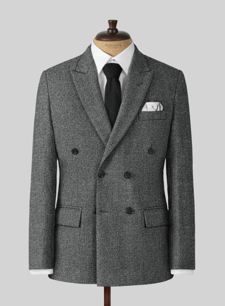 Highlander Gray Tweed Double Breasted Suit - Image 2