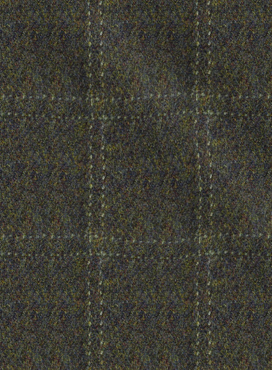 Highlander Green Windowpane Tweed Pants - Image 3