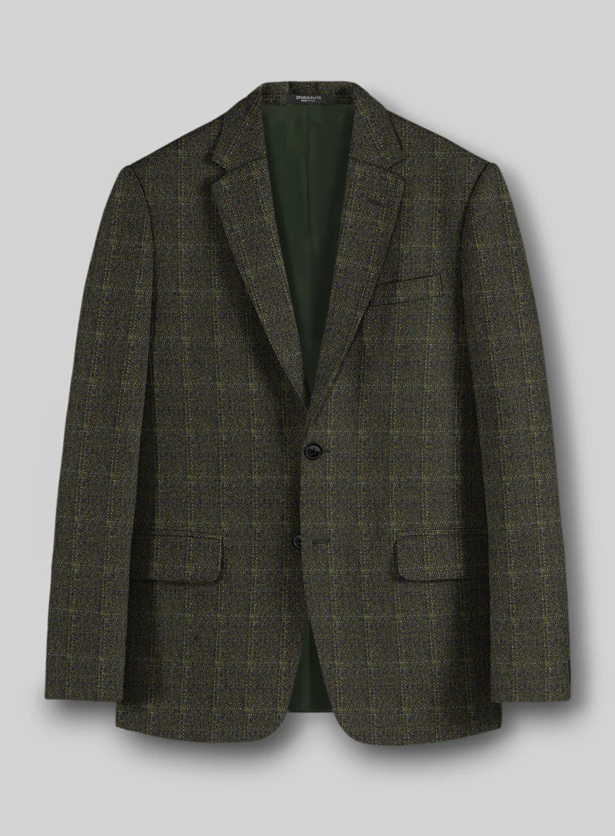 Highlander Green Windowpane Tweed Suit - Image 3