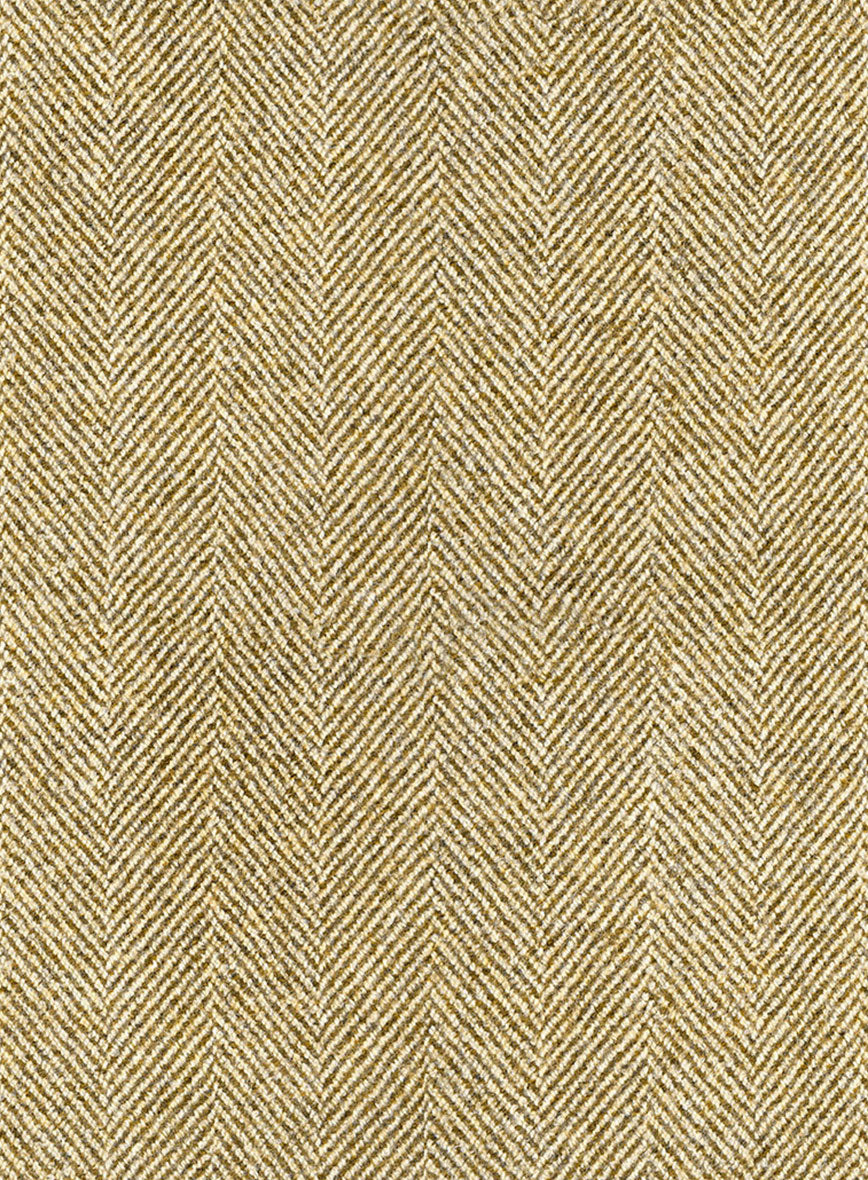 Highlander Heavy Beige Herringbone Tweed 3 Piece Suit - Image 8