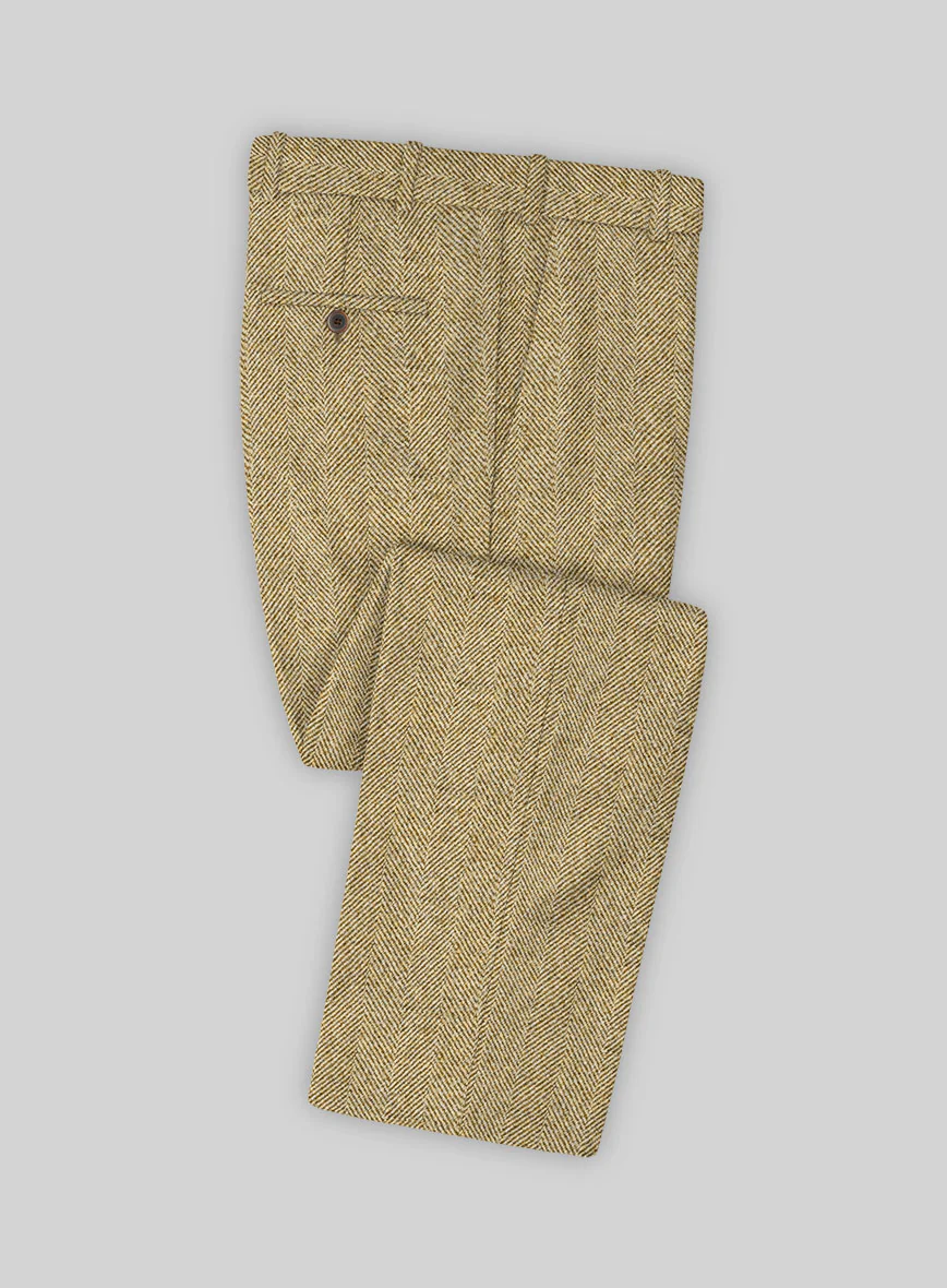 Highlander Heavy Beige Herringbone Tweed Suit - Image 5