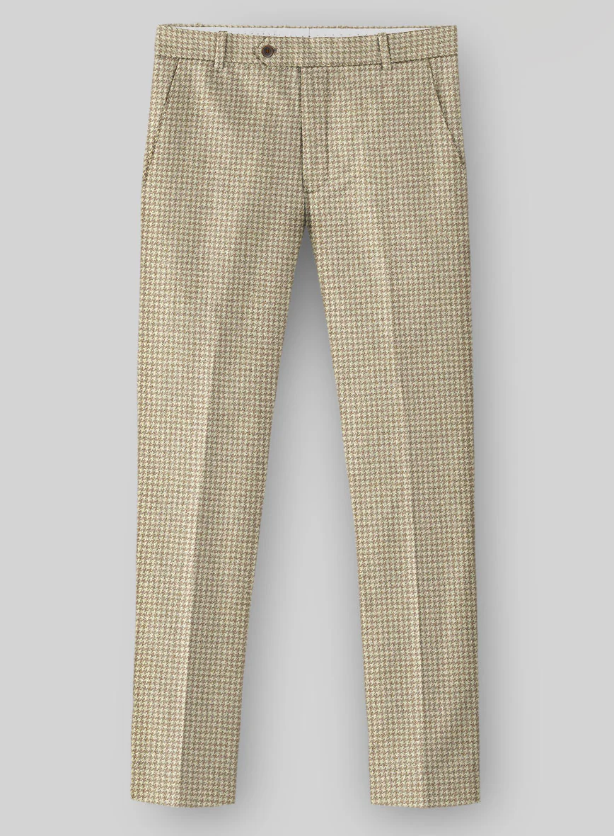 Highlander Heavy Beige Houndstooth Tweed Suit - Image 5