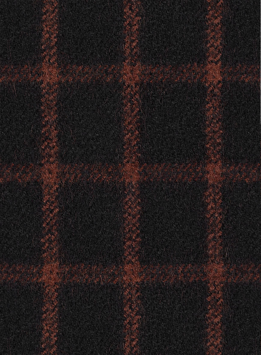 Highlander Heavy Black Check Hunter Style Tweed Jacket - Image 3