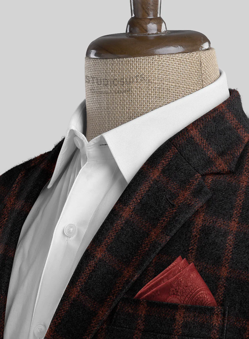 Highlander Heavy Black Check Tweed Suit - Image 4