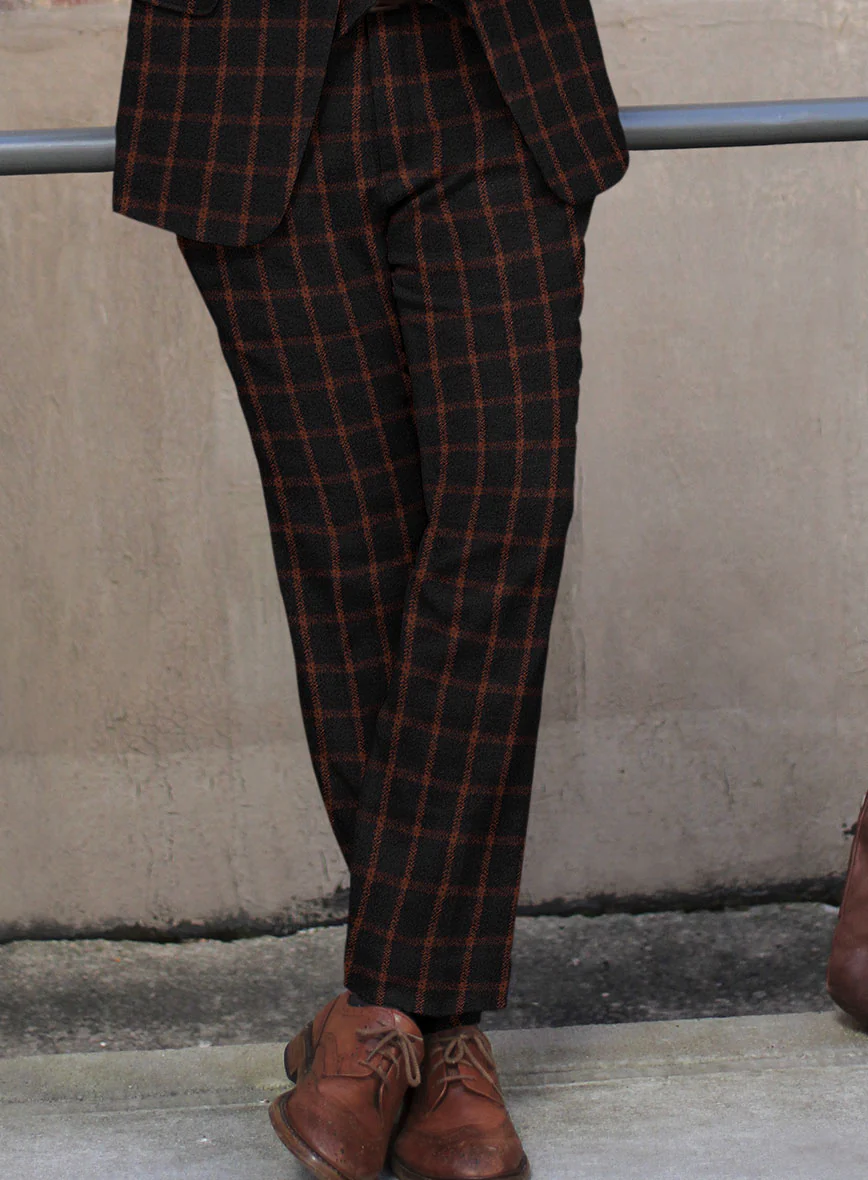 Highlander Heavy Black Check Tweed Suit - Image 5